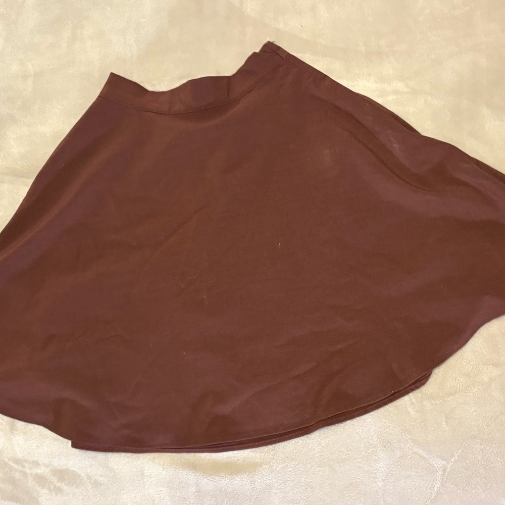 Modcloth Brown A-Line Mini Skirt size XXS